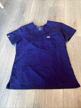 FIGS Scrub Top Dark Purple Size XS